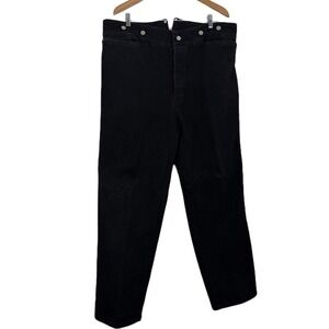 WAH Maker Frontier Clothing Cinch Back Jeans Mens 40 Black Denim Western 40x30.5